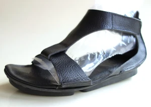TRIPPEN Germany - Women's PENNA Leather Sandals NIXE f black US6-6.5 EU37 UK4 - Picture 1 of 15