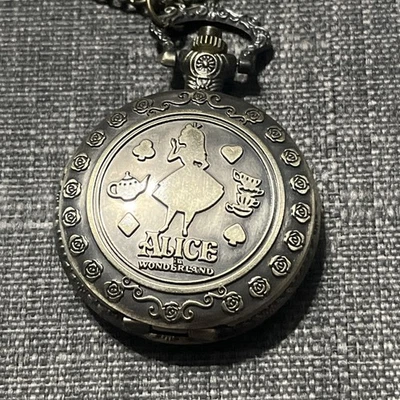 alice in wonderland Pocket Watch Necklace - Image 1 of 4
