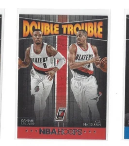 2016-17 Panini NBA Hoops Double Trouble Insert #4 Damian Lillard/C.J. McCollum - Imagen 1 de 1