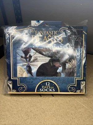 NIB FANTASTIC BEASTS Women's 12 Days of Socks Advent Calendar Shoe Size 4-10 - Image 1 of 4