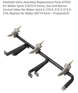 Gruppo Valvola Collettore Grill Gas per Weber Spirit E-310, 315 Gas Naturale. Nuovo - Foto 1 di 7