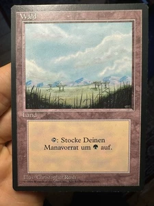 German FBB • Misprint Wald "Forest Plains" • Unplayed / NM • Mtg (620) - Picture 1 of 9