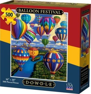 Rompecabezas de arte folclórico Dowdle; Festival de globos; 500 piezas - Imagen 1 de 2