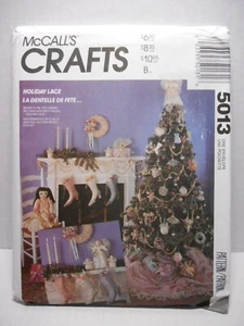 McCalls 5013 Victorian Christmas Holiday Tree Skirt Ornaments Stocking Pattern - Picture 1 of 3