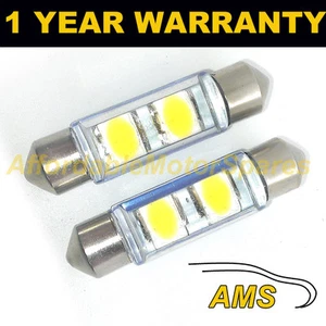 2X WHITE CANBUS NUMBER PLATE INTERIOR SAMSUNG SMD LED BULBS 30 36 39 42 44MM OE - Picture 1 of 1