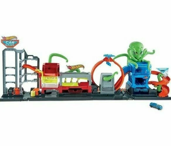 Hot Wheels GTT96 Octo Car Wash Building Toys