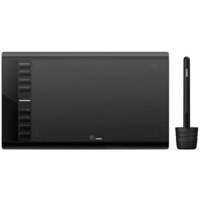 10" Digital Graphic Tablet Pen Drawing Tablet 8 Hotkeys Writing Pad 8192 Stylus - Image 1 of 4