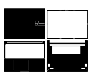 Laptop Leather Skin Stickers Fit ASUS Vivobook 16 X1605 - Image 1 of 4