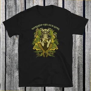 Camiseta fumeador pagano Wicca Worship the Old Gods - Imagen 1 de 4