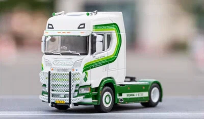 GCD 1:64 Green Scania S730 Tractor Unidad Camión Modelo Diecast Metal Car Foto 1 de 4