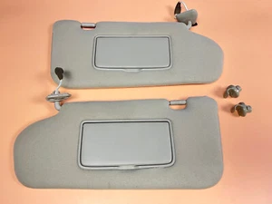 03-06 INFINITI FX35 FX45 RIGHT & LEFT SIDE UPPER SUN VISOR SHADE BEIGE SET OEM - Picture 1 of 10