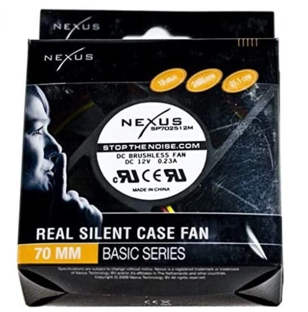 Nexus 70mm Quiet Case Fan - Image 1 of 1