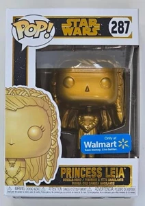 Funko Pop Star Wars Princess Leia #287 Metallic Color In Box - Picture 1 of 6
