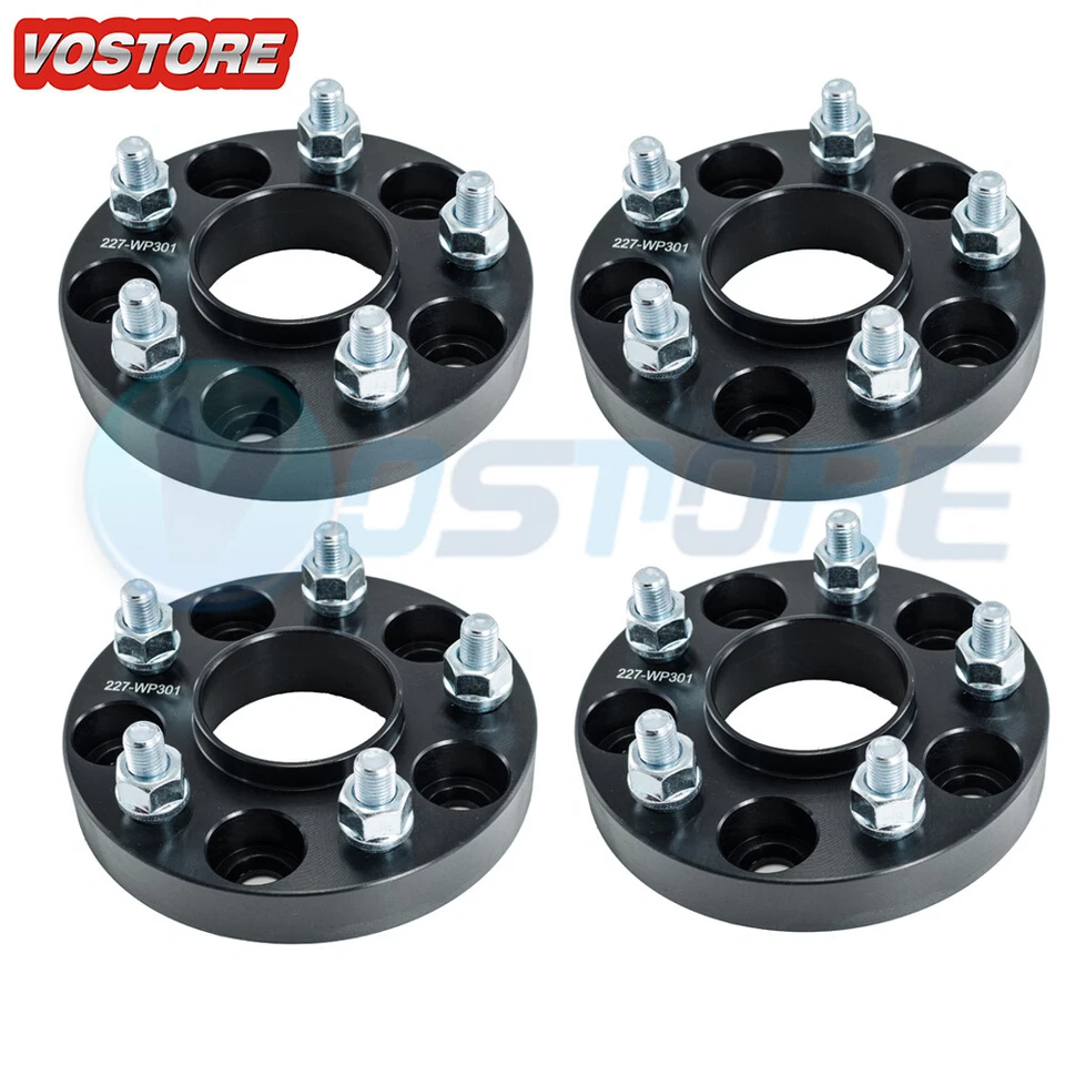 (4) 1" (25mm) Hubcentric Wheel Spacers 5x4.5 5x114.3 Fits Nissan 240SX 350Z 370Z - Image 1 of 2
