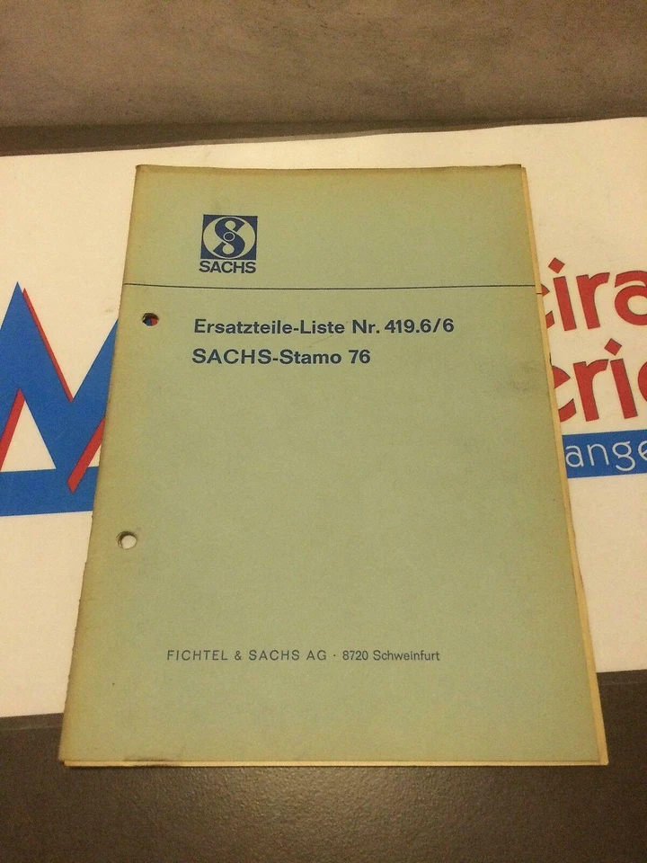 Sachs Standmotor 76 Ersatzteilkatalog Ersatzteilliste Ersatzteile Handbuch B2546 - Bild 1 von 1