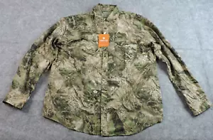 Nomad Mens XL Stretch Camo Mossy Oak Elements Hybrid Long Sleeve Button Shirt - Picture 1 of 18
