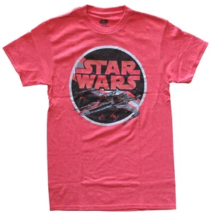 Star Wars X-Wing Circle Men's Red Heather T-Shirt New - Picture 1 of 1