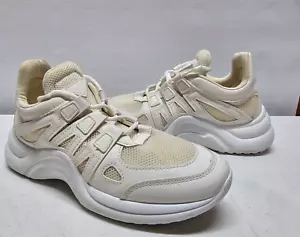Mens Size 5 White Athletic Low Top Sneakers Shoes Lace Up - Picture 1 of 11