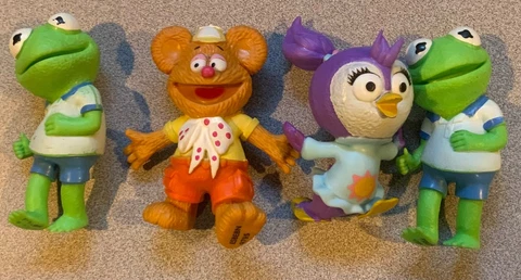 Disney Junior Muppet Babies Lot (4) 4" Rubber Figures - 2018 Imperial Cover