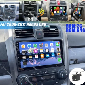 For Honda CRV 2007-2011 Android 13 Apple Carplay Car Stereo Radio GPS Navi + Cam - Picture 1 of 14