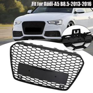Gloss Black Honeycomb Mesh Front Bumper Grille For 201316 Audi A5 S5 B85 Style - Bild 1 von 14