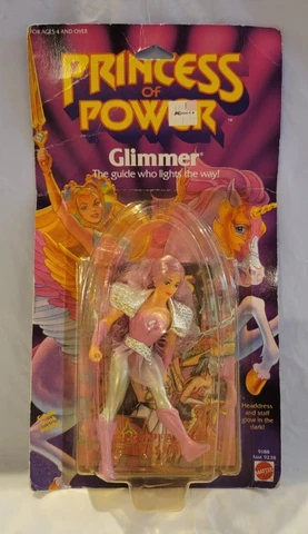 Vintage Glimmer Princess of Power She-Ra Doll Figure Unopened 1984 w/ Comic Book Cover