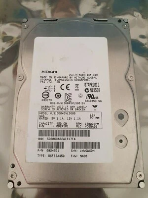 NetApp 108-00223+A0 X411A-R5 IBM 46E7975 46E7977 15K 450GB SAS-2 - Image 1 of 2