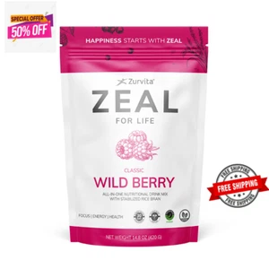 Zurvita Zeal for Life Wild Berry Classic Energy Health Drink - Freeshipng - Picture 1 of 1