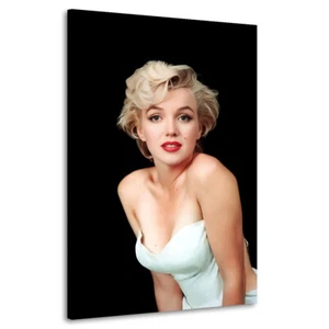Mural Lienzo Marilyn Monroe en Vestido Blanco Black Edition - Imagen 1 de 7