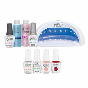 Gelish Pro Kit Salon Profesjonalna żelowa lampa LED Soak Off Zestaw lakierów do paznokci, 15 ml