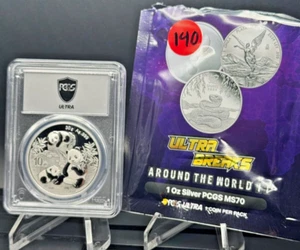 2025 China Panda ๐ผ PCGS MS70 โข 30g .999 Fine Silver Coin ๐ - Picture 1 of 4