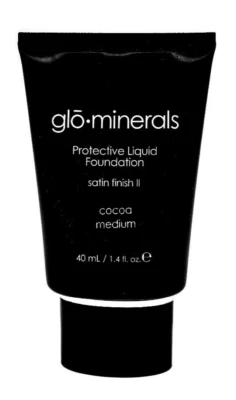Glo Minerals Oil Free Protective Liquid Foundation (Cocoa Medium) 1.4 oz / 40 ml - Image 1 of 4