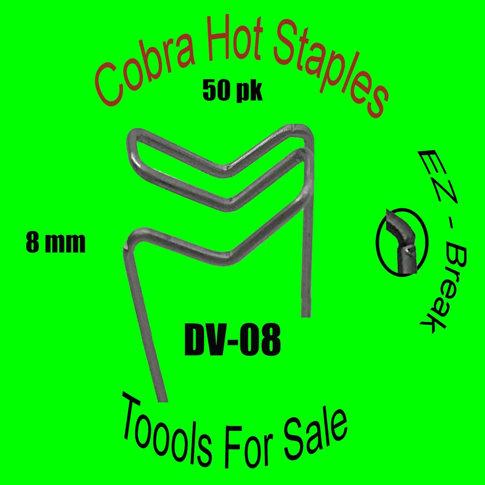 Cobra Hot Staples DV-08 Double Outside Corner 8mm Foto 1 de 1