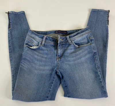 Pantalones de mezclilla ajustados Divine Rights of azul para mujer talla 26 A-005 Foto 1 de 4