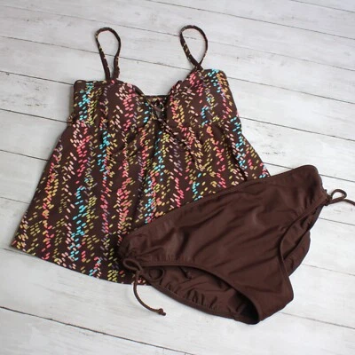 Traje de baño tankini de maternidad de 2 piezas Liz Lange para mujer talla M 2 Foto 1 de 4