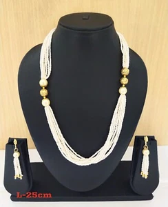Joyería de moda india Kriya Moti Mala Set Bollywood Étnico Enchapado en Oro Joyería - Imagen 1 de 1