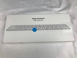 Apple Magic Keyboard Silver A2449 - Tested and Works - Touch Button Cracked - Picture 1 of 22