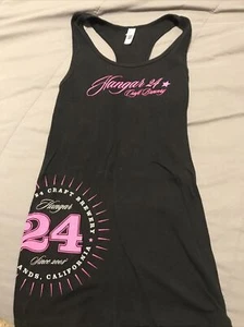 Hangar 24 Juniors Large Tank Top Black And Pink Racerback - Picture 1 of 5
