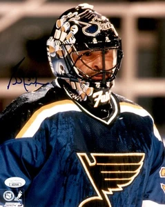 Grant Fuhr Signed St Louis Blues Photofile 8x10 Photo JSA COA - Picture 1 of 2