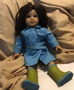 American Girl 18” Doll Just Like You DAMAGED Brown Hair and eyes in coat & boots - Picture 1 of 24