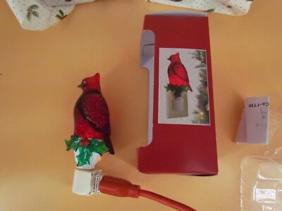 Enchufe vintage Kohls Cardinal Night Light Navidad vacaciones Foto 1 de 3