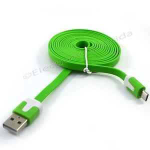 LOT Flat Regular Micro USB Data Sync Cable Cord 3,5,10FT for Android Phones  - Picture 1 of 12