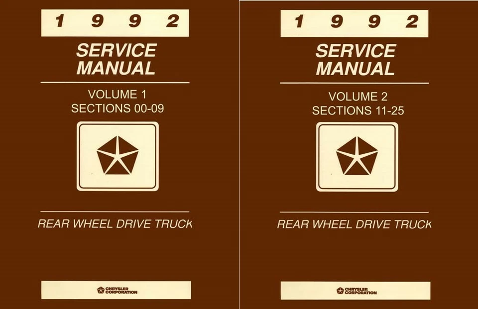 1992 Dodge Truck Ramcharger Shop Service Repair Manual Book Engine Drivetrain OE - Imagem 1 de 4