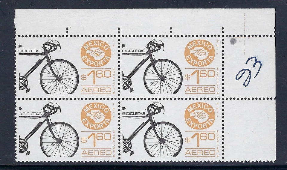 EMISIÓN EXPORTA $1,60 "BICICLETAS" SC#C596 B4 PPR #2 CV$+ (E407)* Foto 1 de 1