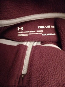 Under Armour Cold Gear Mock Neck Fitted Compression Shirt Sz Youth Medium - Picture 1 of 6