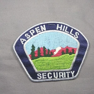 Aspen Hills Sicherheit Berge Bäume Patch 4""x5"" Gehäuse Medizinisches Krankenhaus - Bild 1 von 2