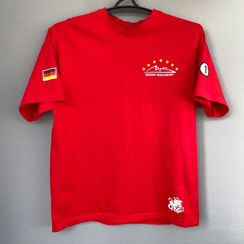 Michael Schumacher 2004 F1 Formula one 7 Time World Champion Dragon T-Shirt sz L Cover