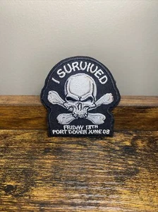 I Survived Friday 13th Port Dover June 08 Vest Patch / Crest 2008 Motorcycle - Picture 1 of 5