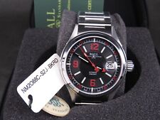 NEW BALL FIREMAN RACER NM2088C 100M DATE SS AUTOMATIC MENS WATCH W/ BOX & CARD