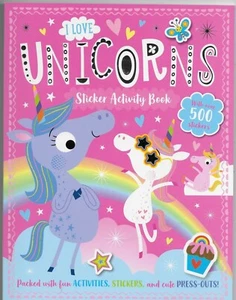 I Love Unicorns Sticker Activity Book NEW - Imagen 1 de 2